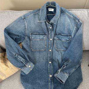 AGOLDE Camryn Denim Shirt Jacket Size Small